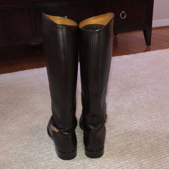 Gucci Fab! Dark Brown Horse Bit Riding Boots! 9 - Picture 8 of 9